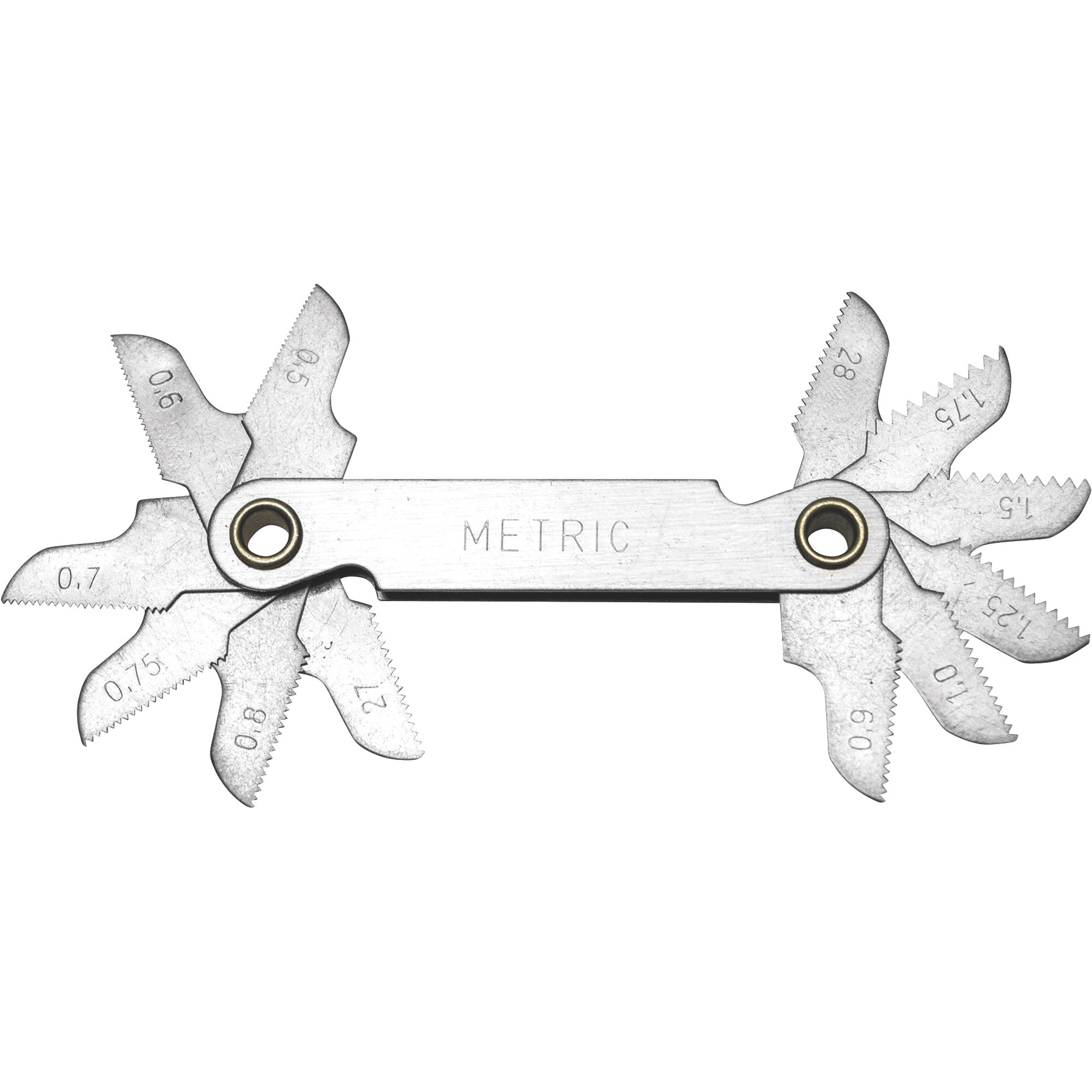 Century Tool Metric Pitch Thread Gauge, 12-40 Thread Sizes, Model# 98402